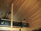loft ceiling Knotty Pine Panel, T&G Decking, T&G Flooring, Log Cabin Siding
